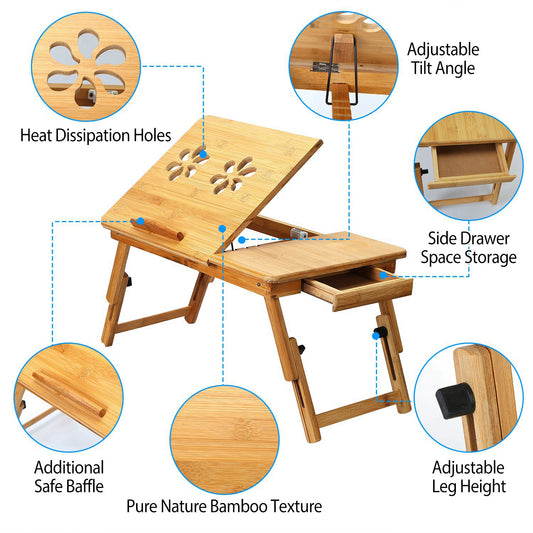 Bamboo Foldable Desk