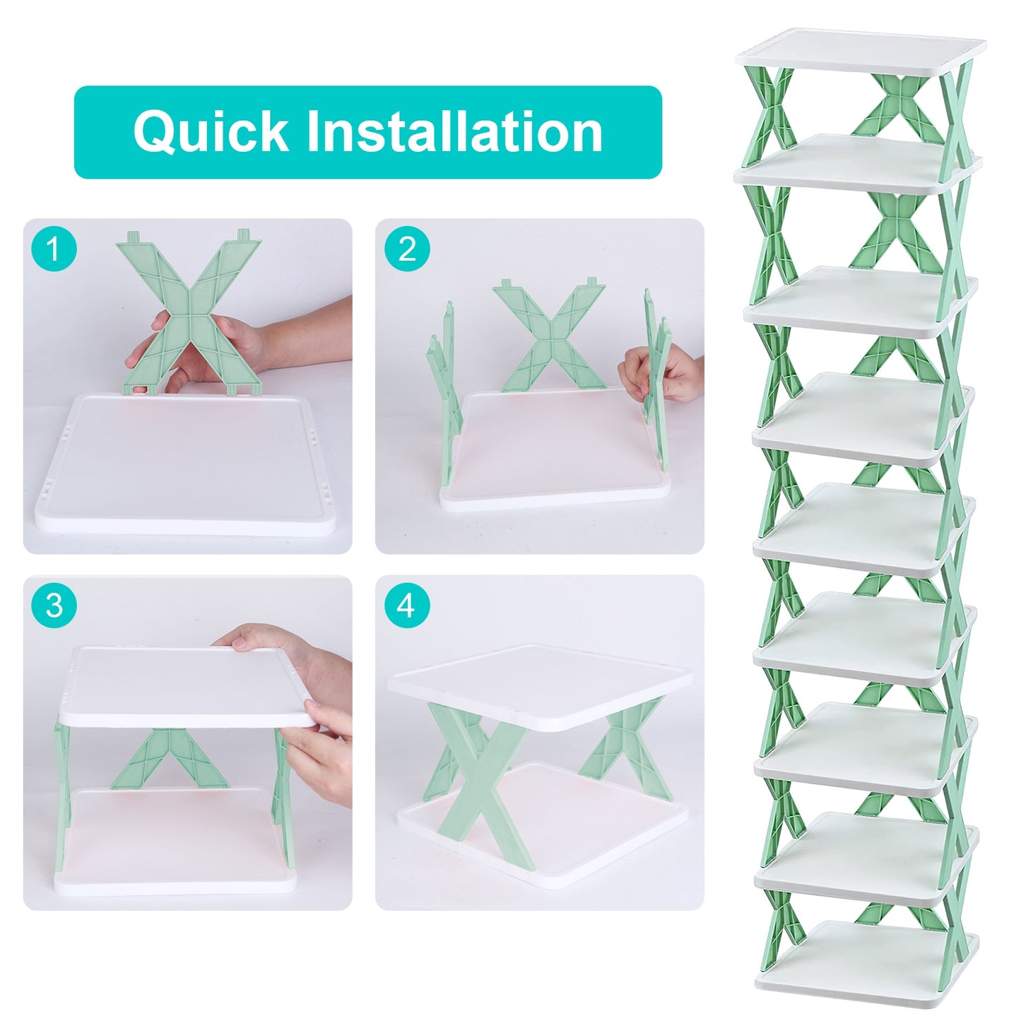 X Plastic Shoe Rack