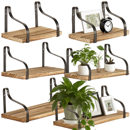 3 Pcs Wood Floating Shelves