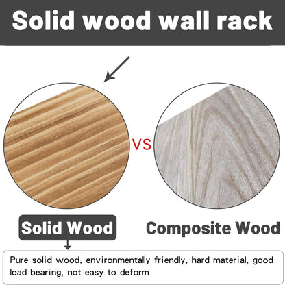 3 Pcs Wood Floating Shelves