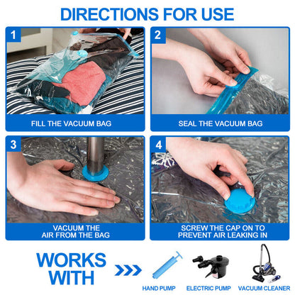 12X Vacuum Storage Bags