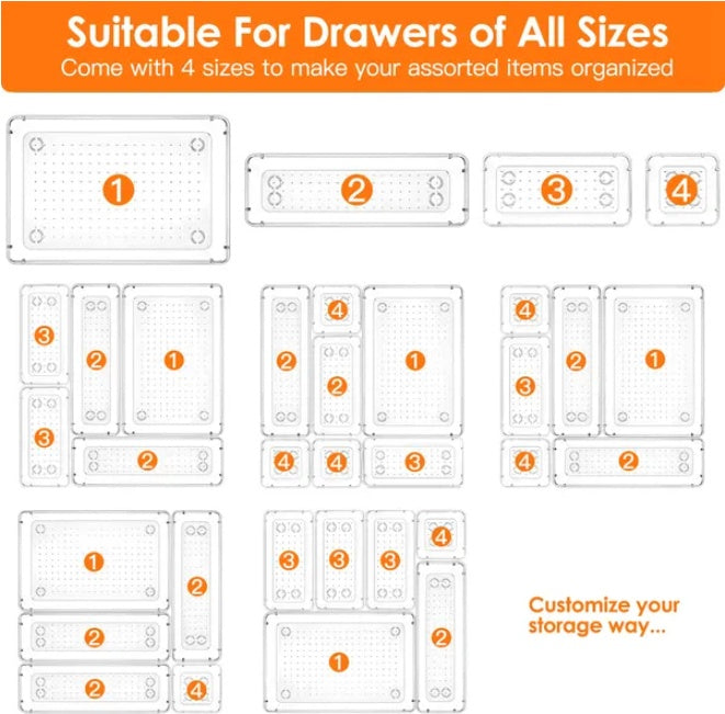 25 Drawer Organizers Set
