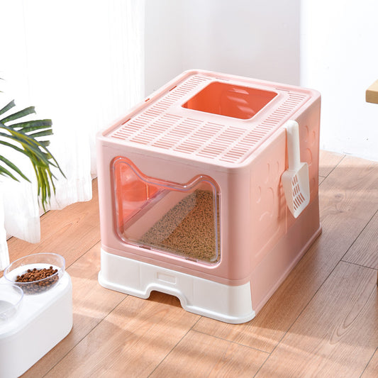 Foldable Cat Litter Basin