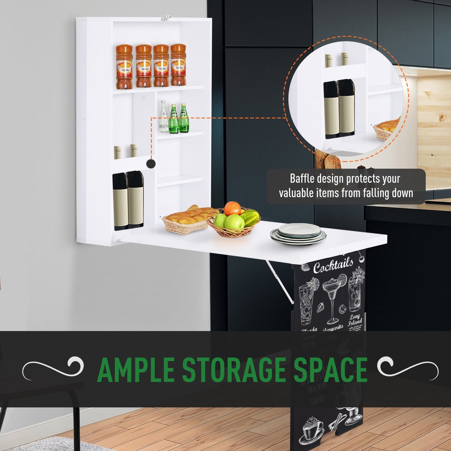 Folding Wall-Mounted Table