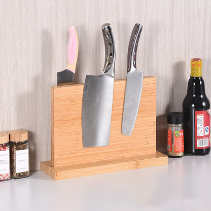 Magnetic Bamboo Knife Holder