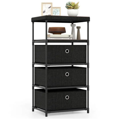 3-Drawer Fabric Storage Cabinet