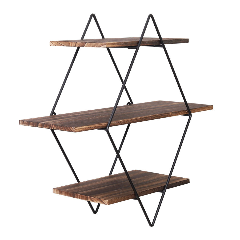 Rustic Wooden Floating Shelves