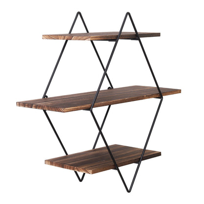 Rustic Wooden Floating Shelves