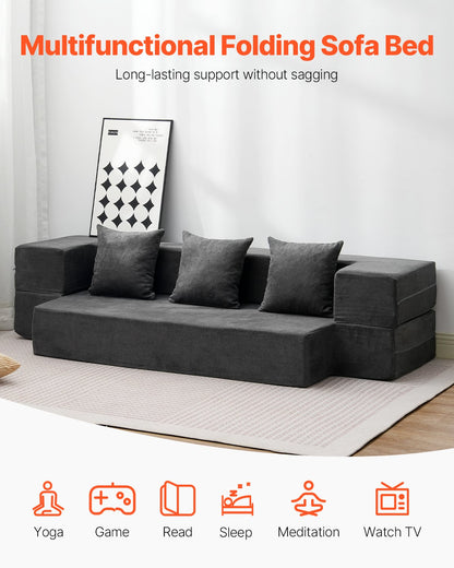 3-in-1 Folding Sofa Bed