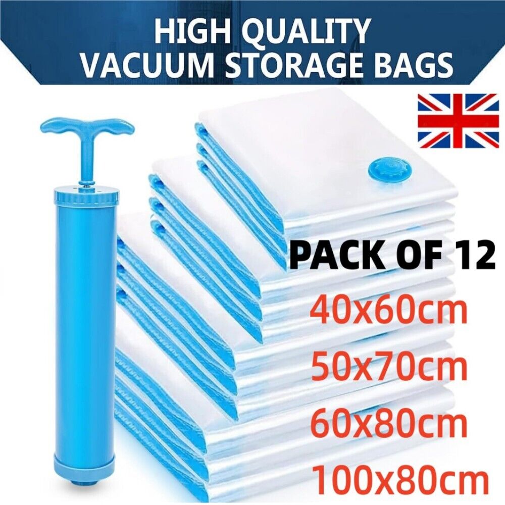 12X Vacuum Storage Bags