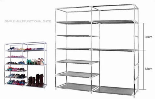 Double Rows  Shoe Rack