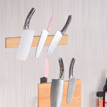 Magnetic Bamboo Knife Holder