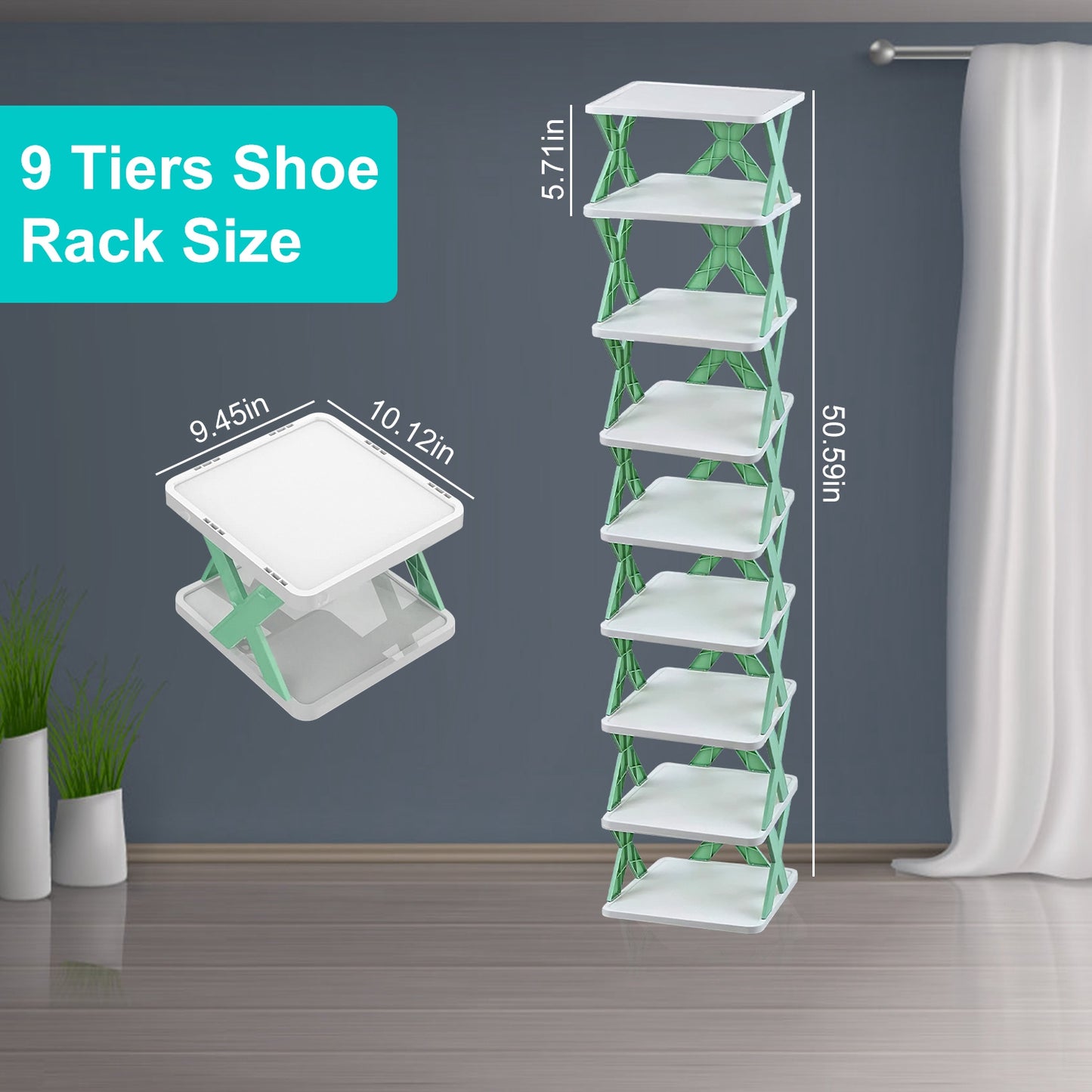 X Plastic Shoe Rack