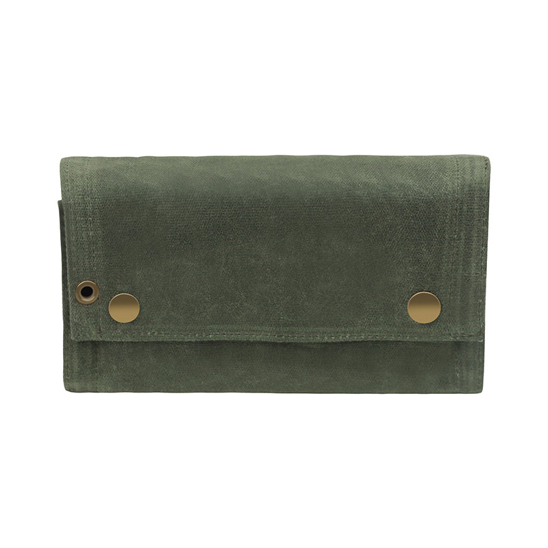 Portable Waxed Canvas Bag + 9 Glass Bottles