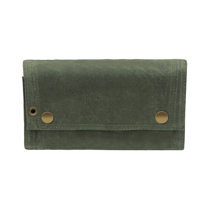 Portable Waxed Canvas Bag + 9 Glass Bottles