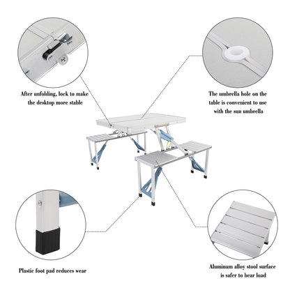 Foldable Chair-Table (Aluminum)