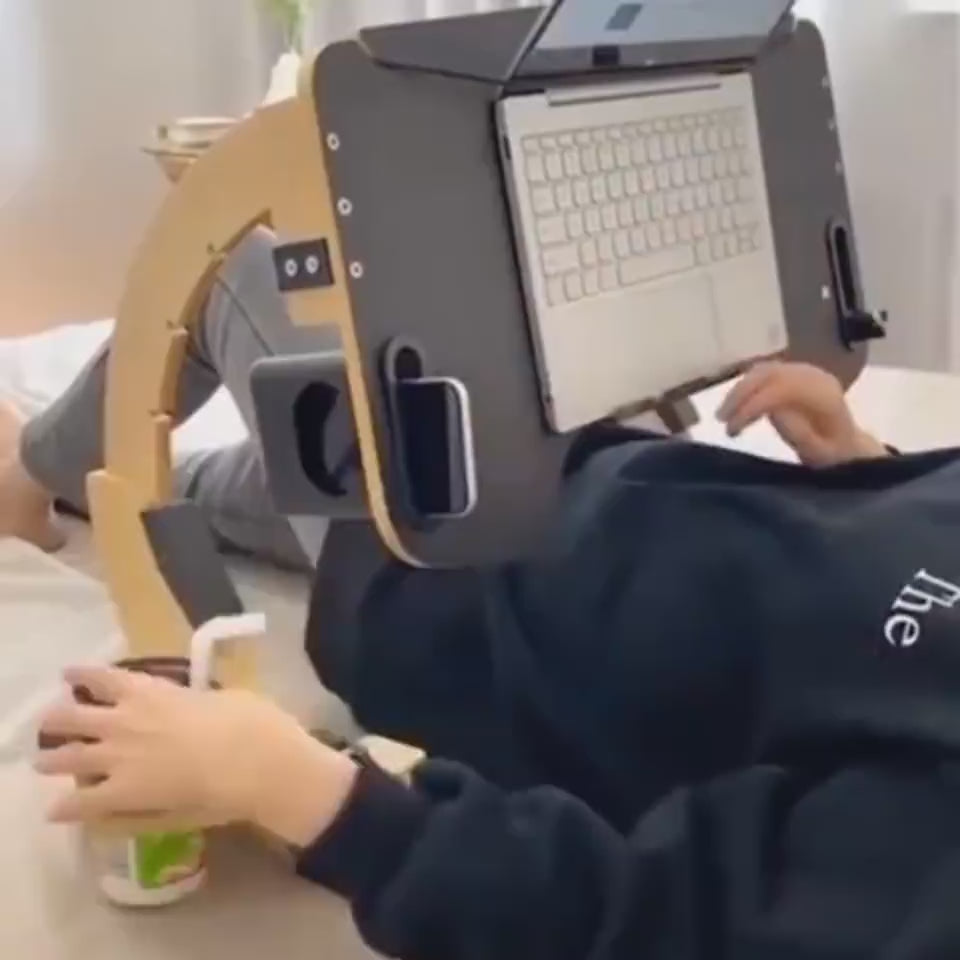 Wooden Foldable Computer Desk