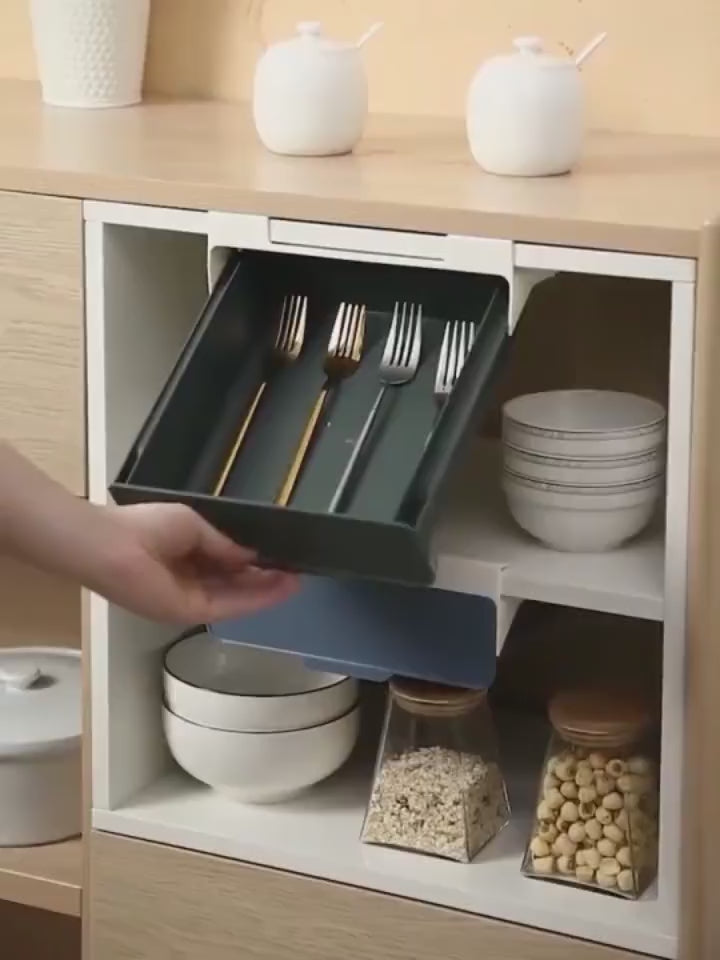 Kitchen Cabinet Divider Shelf Drawer